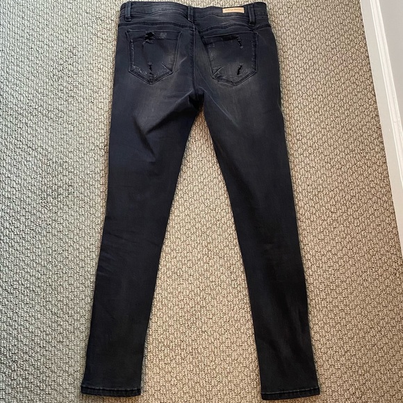 Salvage Denim Black Ripped Skinny Jeans - Picture 4 of 9